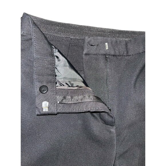 ZARA BASIC Women's Size Large Black Ankle Pants with White/Tan Side Stripes - Picture 10 of 14